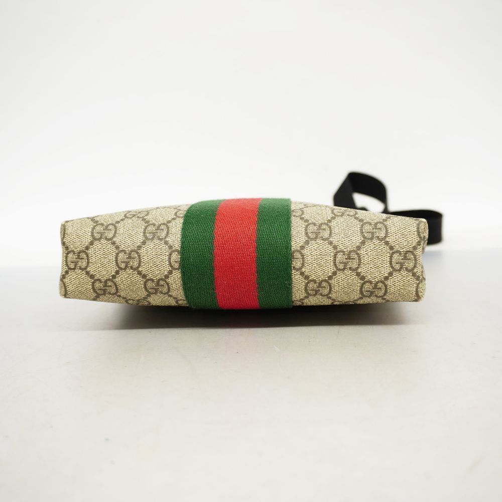 Gucci Hardware Shelly Supreme Beige Black Silver GG Shoulder Bag - Picture 3 of 6